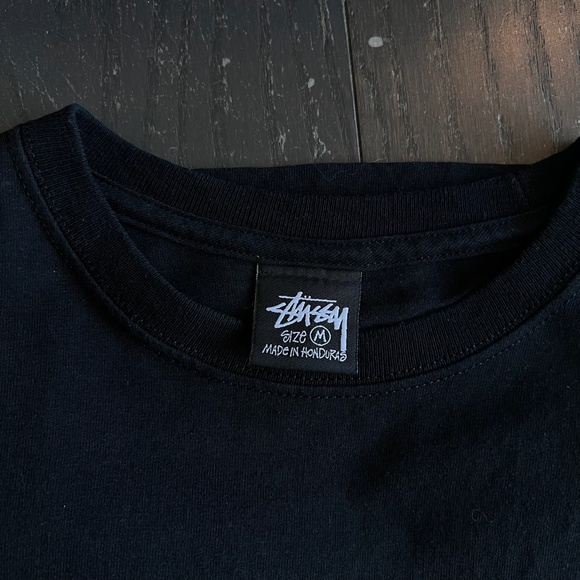 RARE Stussy Kittens cats Tee Black Midnight tshirt size medium - Picture 5 of 6